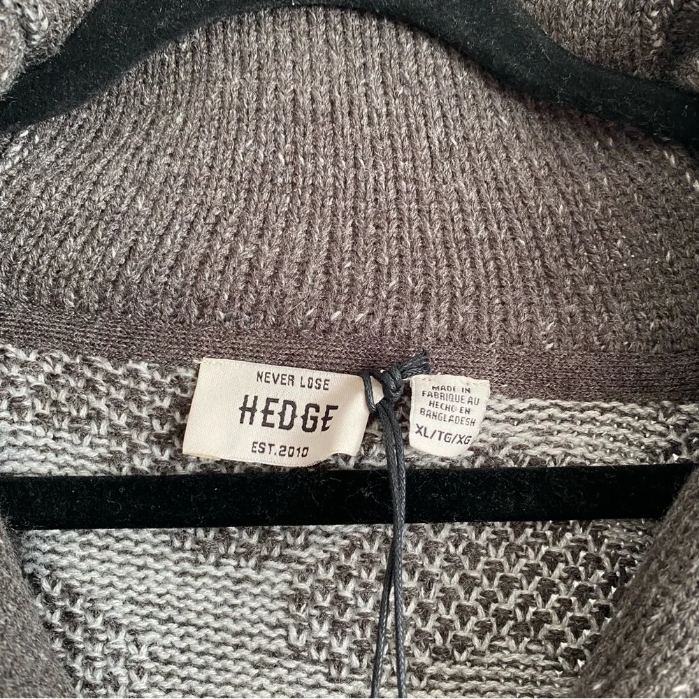 NWT mens HEDGE Camo Shawl Collar Button Cardigan - Picture 7 of 10